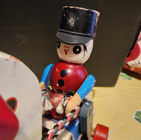 1950'S Wooden Horse with Soldier - Picture 7 of 10